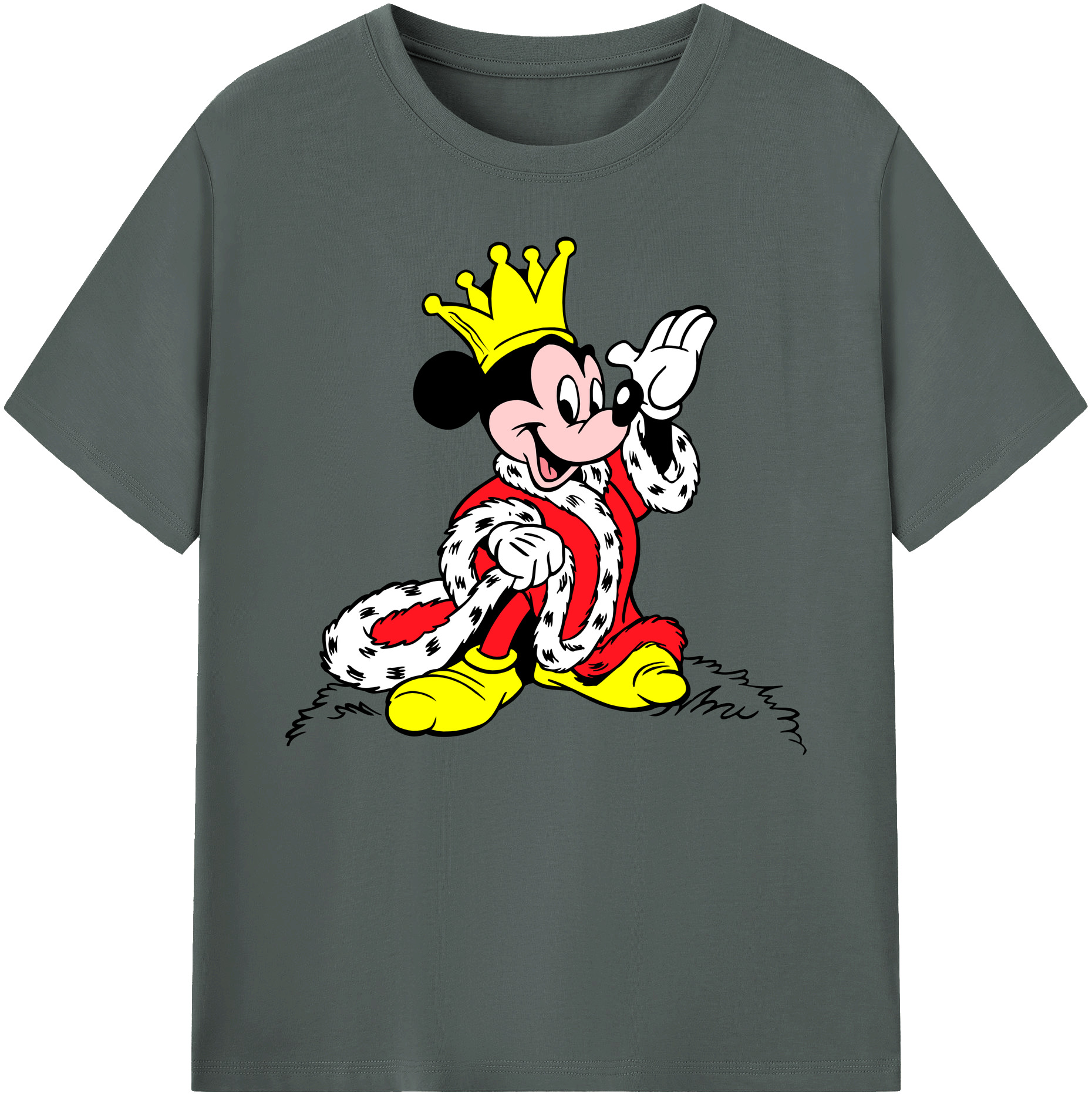 ミッキーマウス Mickey Mouse 綿100％ メンズ半袖Tシャツ｜肌触りやわらか＆通気性